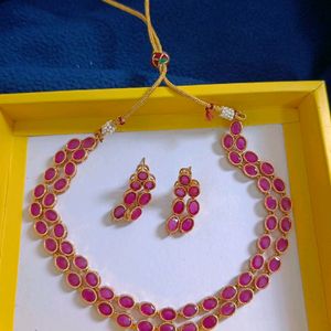 Ruby Jewellery Set