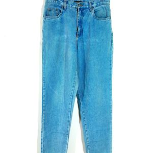 Light Blue Straight Fit Jean's For Women's