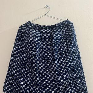 Madame Navy Blue Designer Skirt