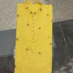 Yellow Coloured Kurta