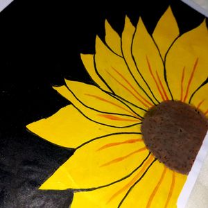 sunflower aesthetic painting 🖼🦋