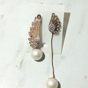 Pearl Wings Earring