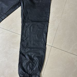 Leather Joggers