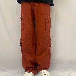 Unisex Red Cargo Pants