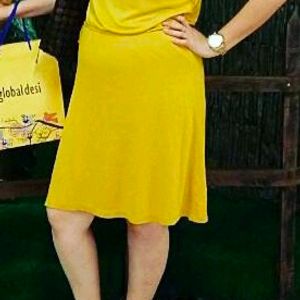 Classy Benetton Mustard Dress