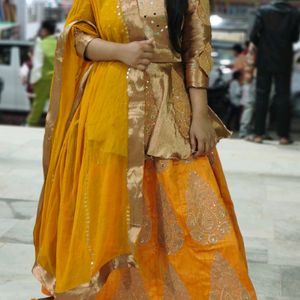 Banasari Lengha Frock With Duptta