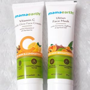 Mamaearth vitamin C Face cream And Mask