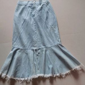 Blue Mermaid Long Skirt