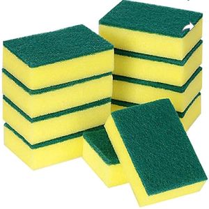 scrub sponge cleaning pads 10  pcs