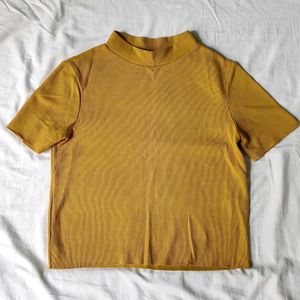 Zara Mustard Knitted Top