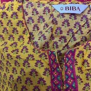 Biba Cotton Printed Kurta Set