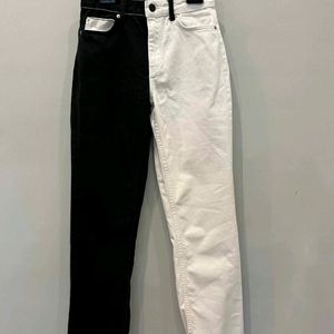 Bershka Two-color Straight Jeans