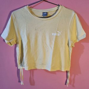 PUMA Drawstring Cotton T-shirt