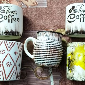 Combo Of Ceramic Coffee Mugs