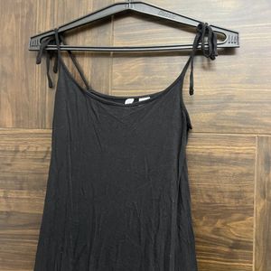 Black A Line H&M Strap Dress