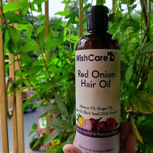 Wishcare Red Onion Hair Oil, Almost 85% Left