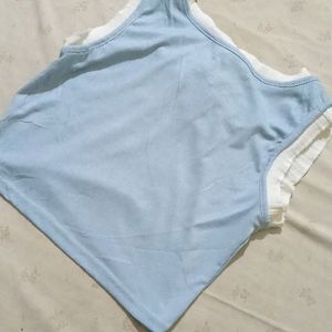 Couquette Baby Soft Powder Blue Top