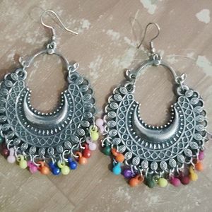 Silver Oxidised Earrings