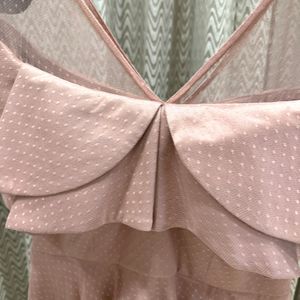 Blush Pink Dress With Belt