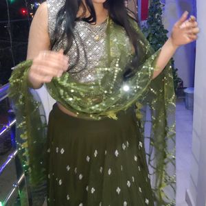 Green Lehenga 💚