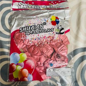 Pink Chrome Balloons 50 Pcs