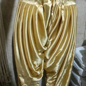 Satin Salwar Golden