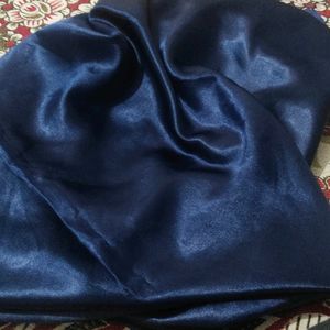 2 MITER NAVY BLUE SATIN FABRIC