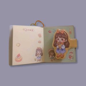 Kawai Note Book and Doreamon Keychain