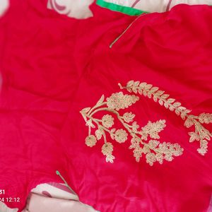 Red Festive Kurta