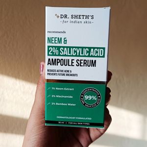 Dr. Sheth's Neem & 2% salicylic acid ampoule serum