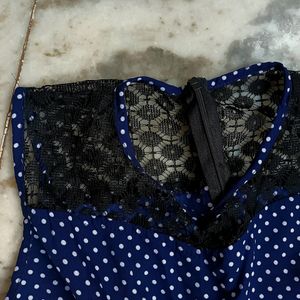 Korean Pinteresty Polka Dot Jumpsuit With Lace