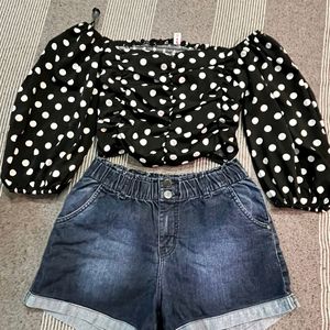 Crop Top Hot Pant