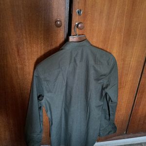 H&M Slim Fit Shirt Olive Green