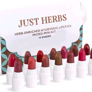 M JUST HERBS 16 MINI LIPSTICKS