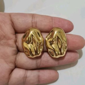 18kt Gold Plated Chunky Stud