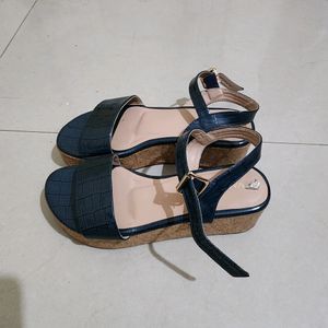 Lovely Navy Platform Heels