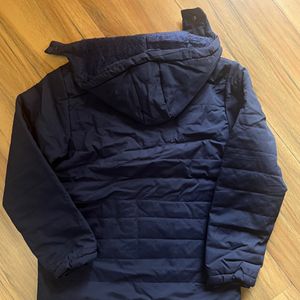 Brand new mens jacket navy blue with hoodie