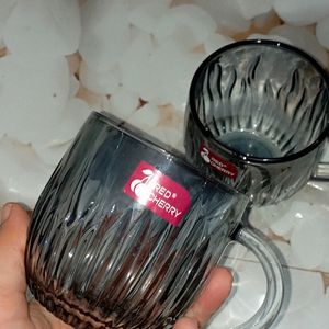 Set Of Two Transparent Mug