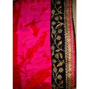 Attractive Double Shade Designer Saree