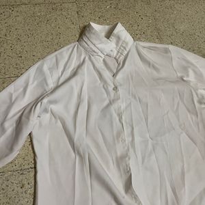 Solid White Formal Shirt