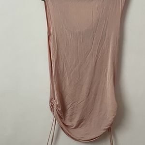 SATIN COWL NECK TOP