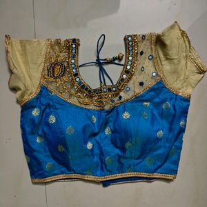 Blue Designer Padded Blouse