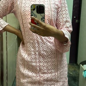 pink cute kurta