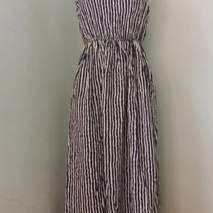 Vertical Strip Dress
