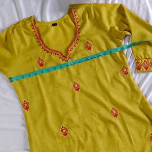 Beautiful Mustard KurtibPalazzo Set