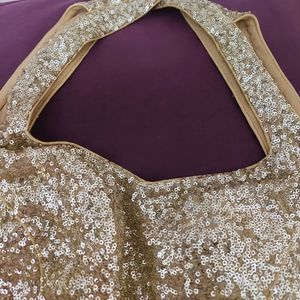 Golden Halterneck Blouse