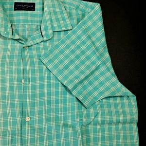 Sea Green Peter England 42 Size Shirt