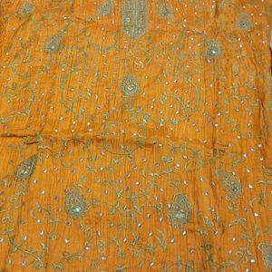 Embroidery 🧡🍊 Orange Kurti