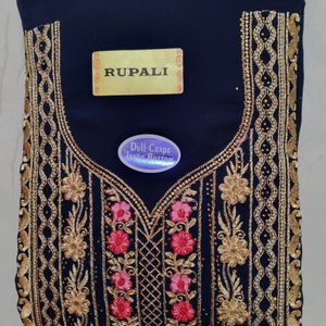 (Combo Of 3 Suits) Embroidered Semi Stitched Suit