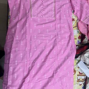 Pink Kurta Pure Cotton